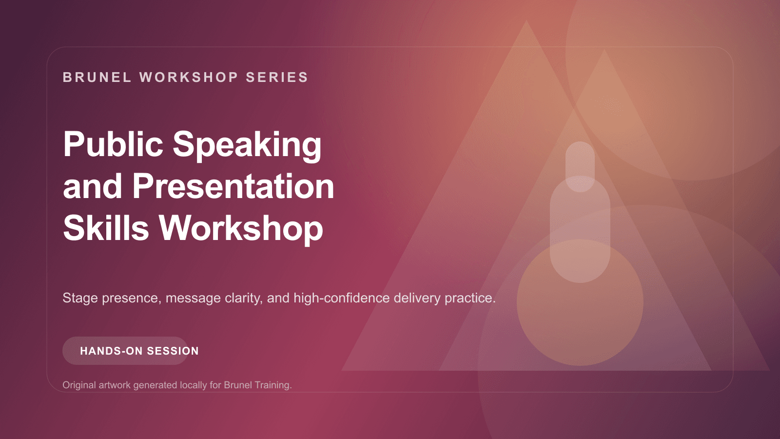 Public Speaking & Presentation Skills Workshop